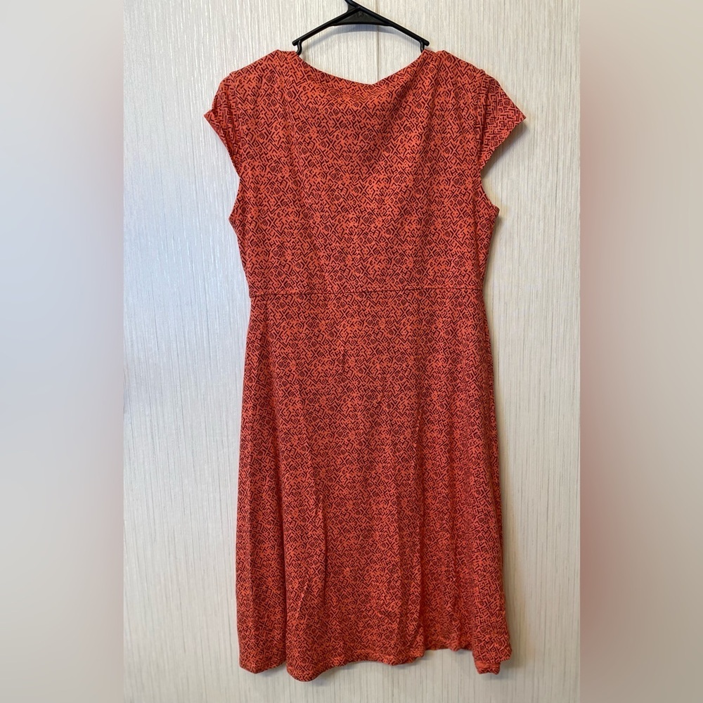 Toad&Co Organic‎ Cotton Orange Patterned Dress – Size M - Picture 4 of 4